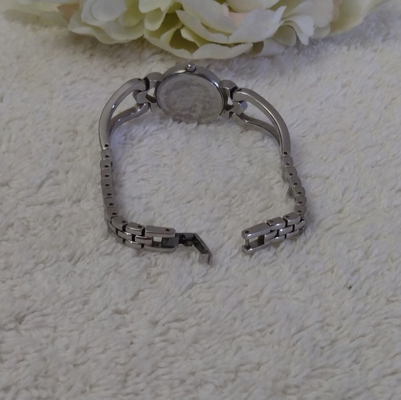 EUC Women's Stainless Steel Rhinestone Heart Designed Bulova Watch - Picture 13 of 15